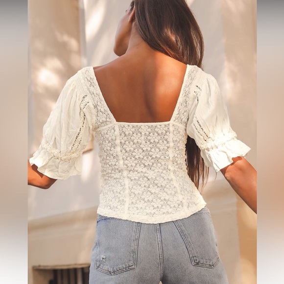 BNWOT Free People Spring Fling Top 🤍 - Picture 2 of 11